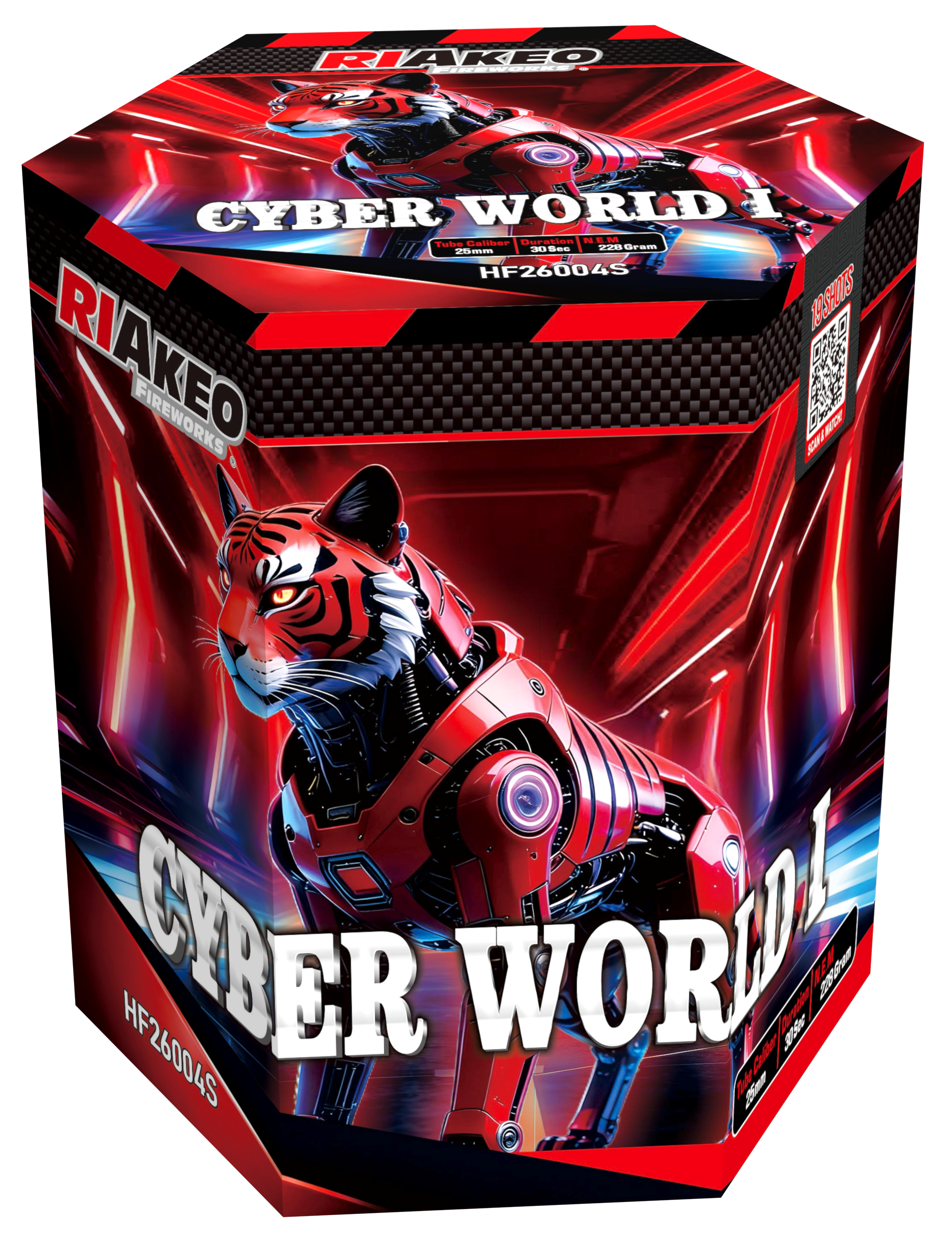 Riakeo Cyber World 19 Schuss Sortiment 6/1