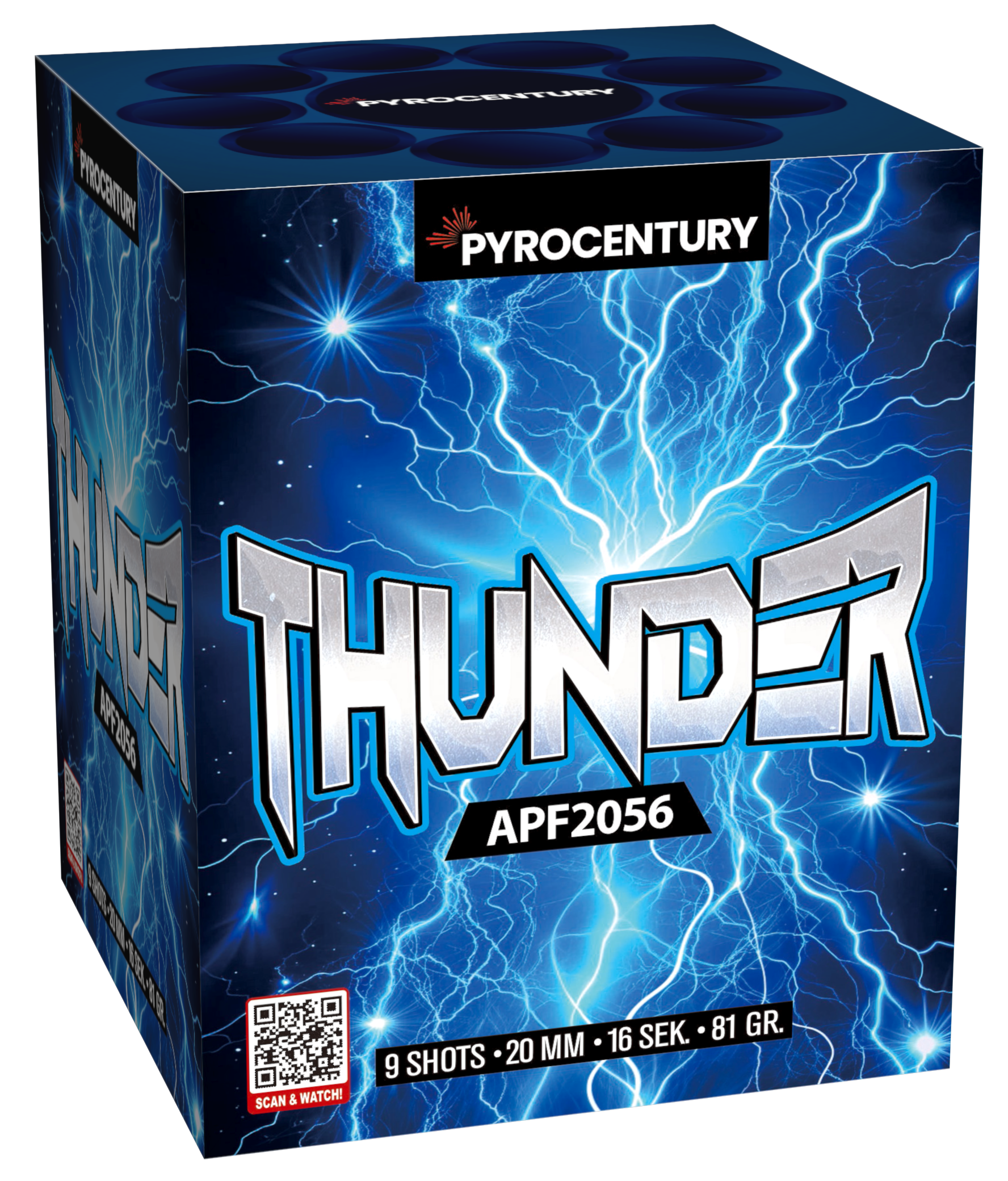 Pyrocentury Thunder 9 Schuss Batterie