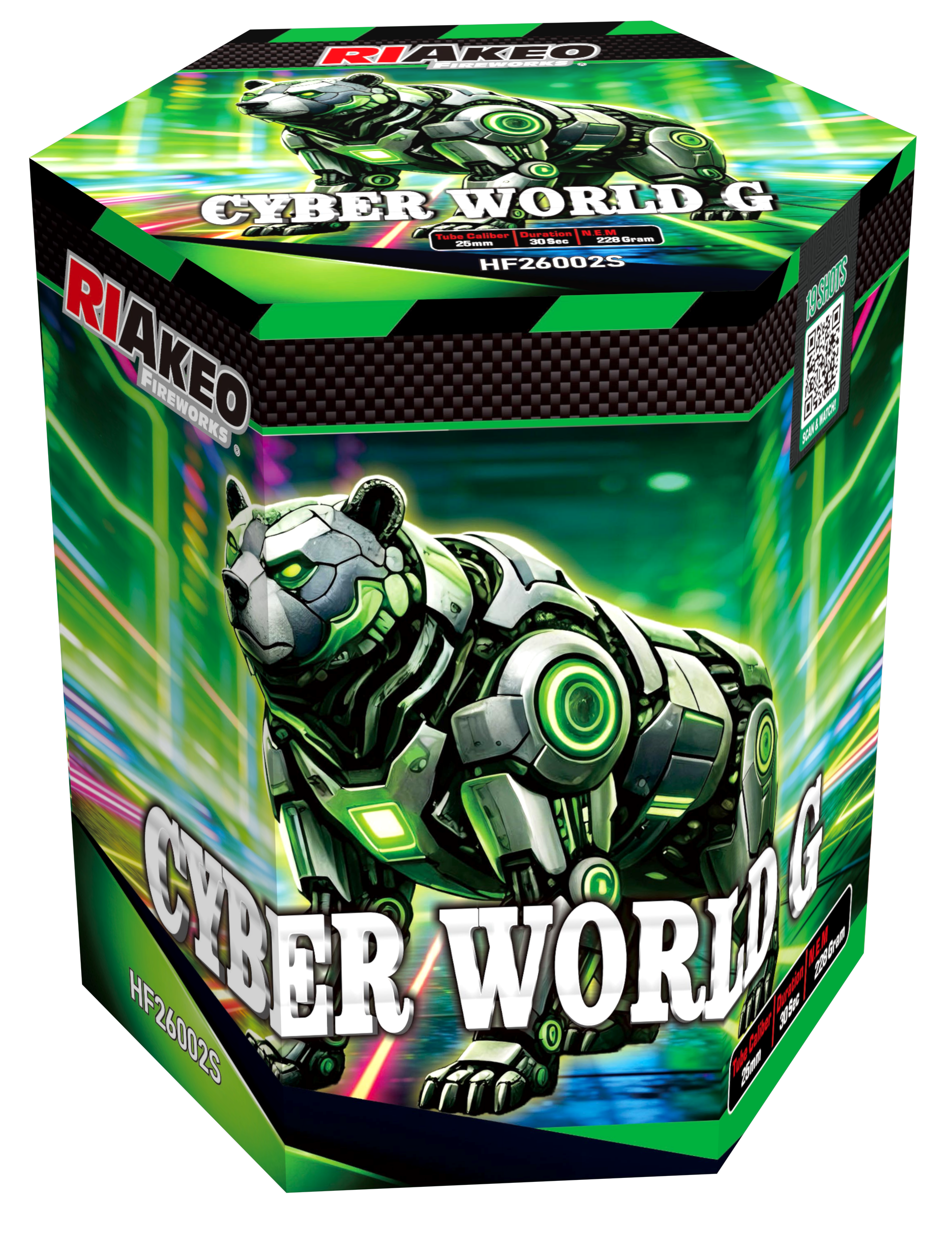 Riakeo Cyber World 19 Schuss Sortiment 6/1