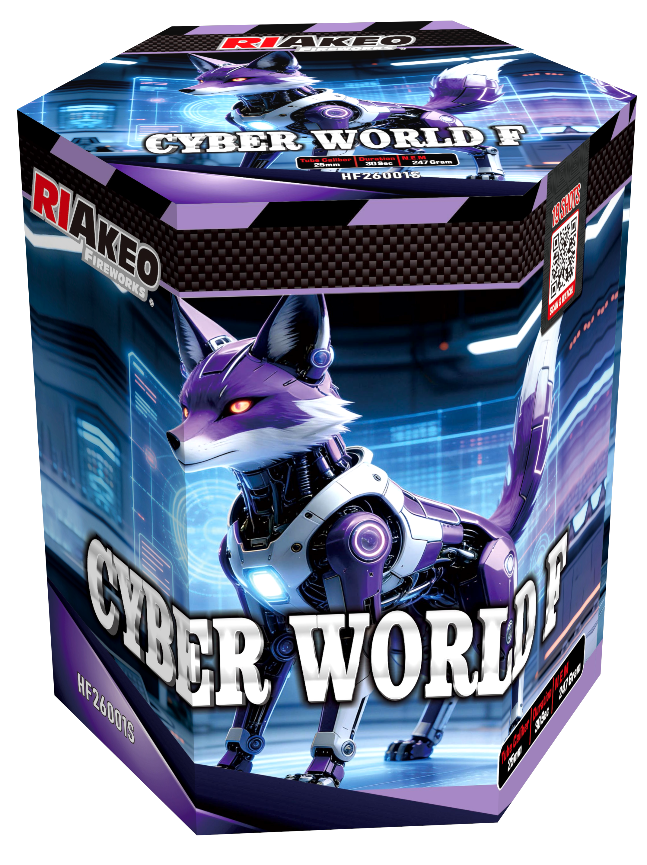 Riakeo Cyber World 19 Schuss Sortiment 6/1