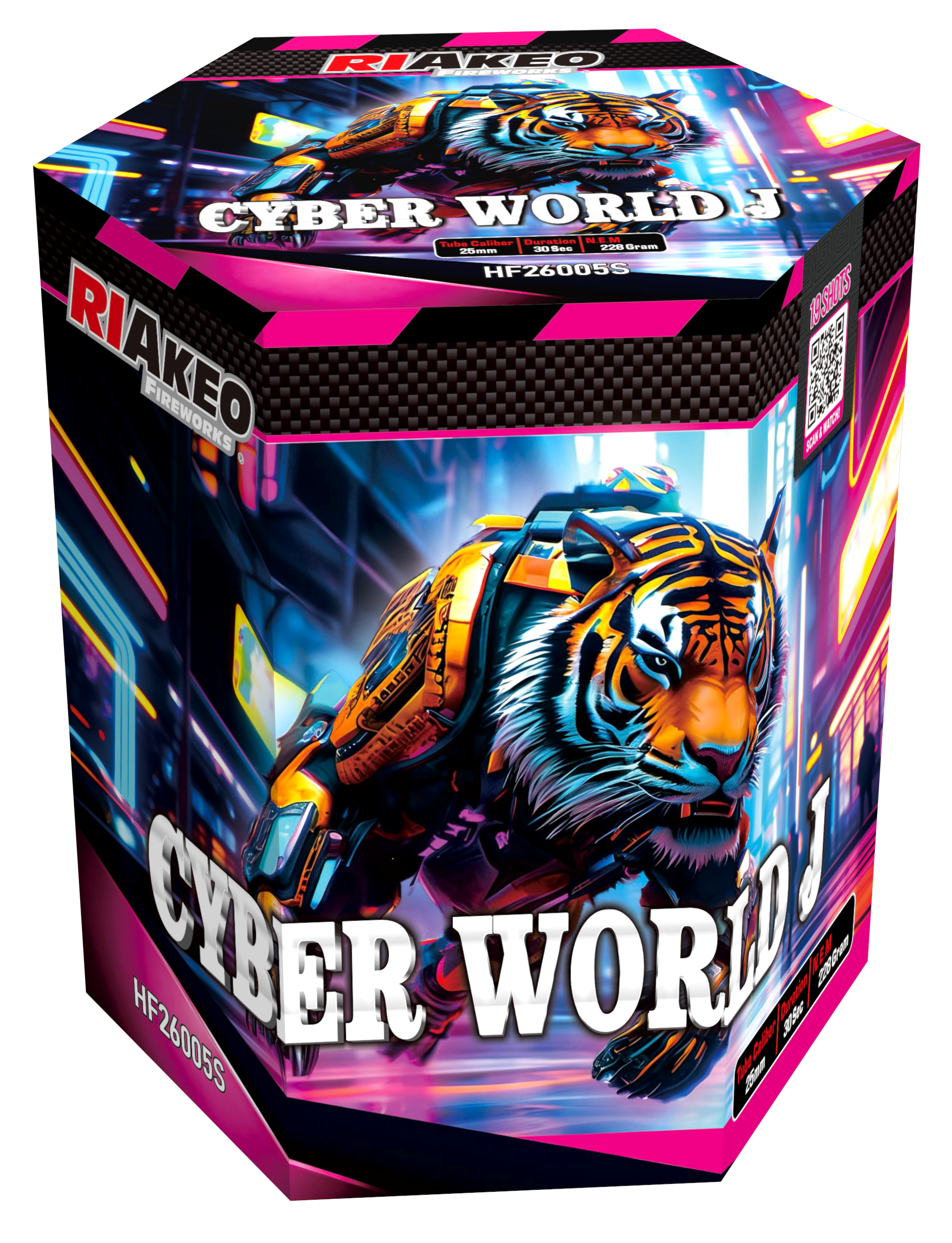 Riakeo Cyber World 19 Schuss Sortiment 6/1