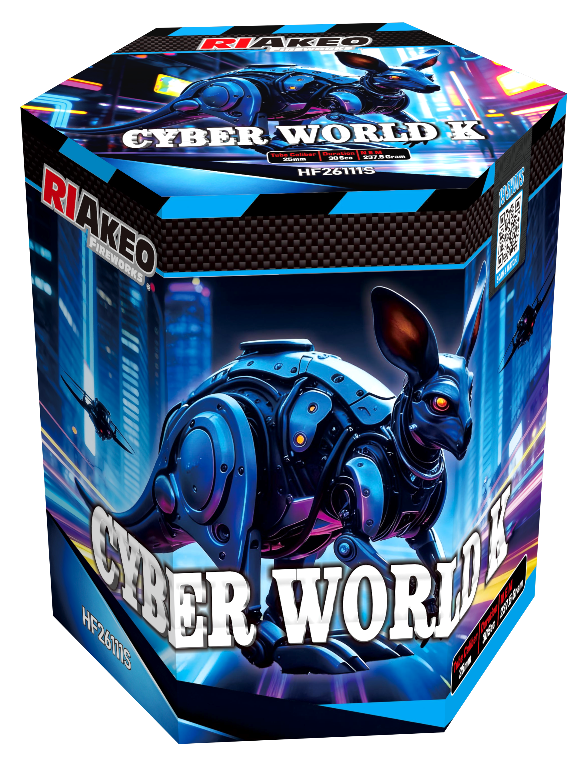 Riakeo Cyber World 19 Schuss Sortiment 6/1